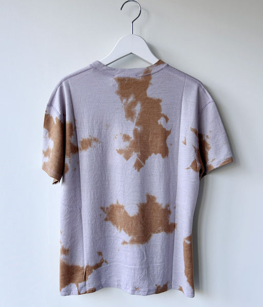 PHEENY/MERINO WOOL DYED S/S TEE(LAVENDER)
