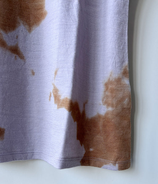 PHEENY/MERINO WOOL DYED S/S TEE(LAVENDER)