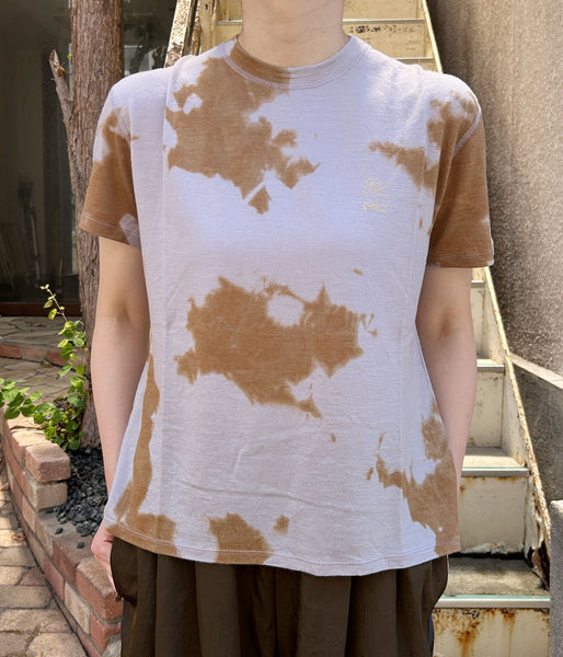PHEENY/MERINO WOOL DYED S/S TEE(LAVENDER)