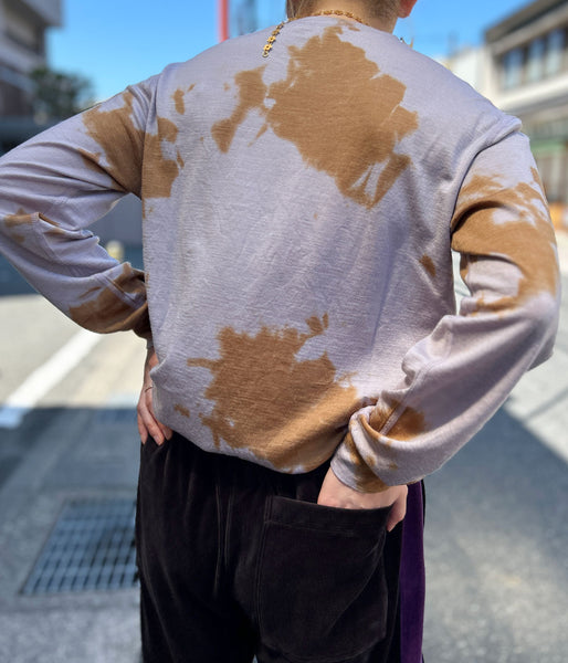 PHEENY/MERINO WOOL DYED L/S TEE(LAVENDER)