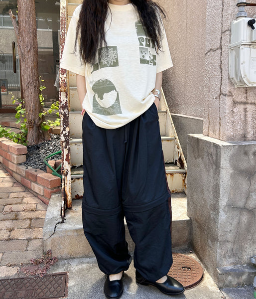 PHEENY/RECYCLED POLYESTER PHOTO S/S TEE(BEIGE)