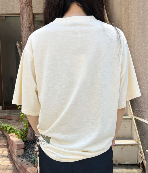 PHEENY/RECYCLED POLYESTER PHOTO S/S TEE(BEIGE)