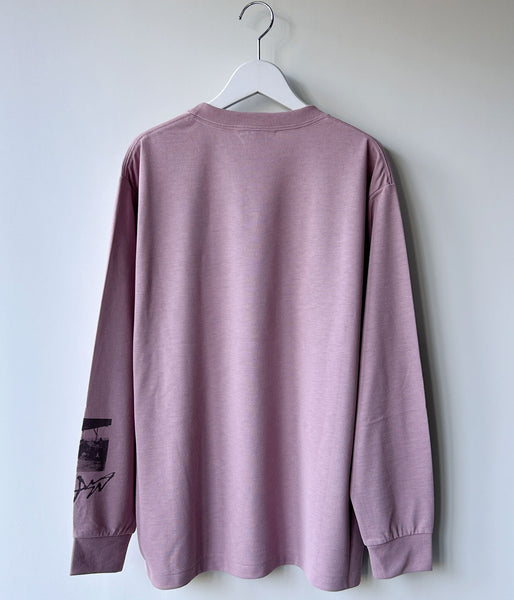 PHEENY/RECYCLED POLYESTER PHOTO L/S TEE(PINK)