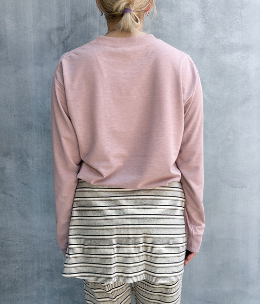 PHEENY/RECYCLED POLYESTER PHOTO L/S TEE(PINK)