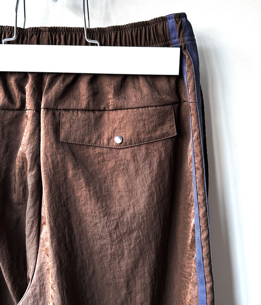 PHEENY/NYLON VAZZERO CONVERTIBLE WIDE PANTS(BROWN)