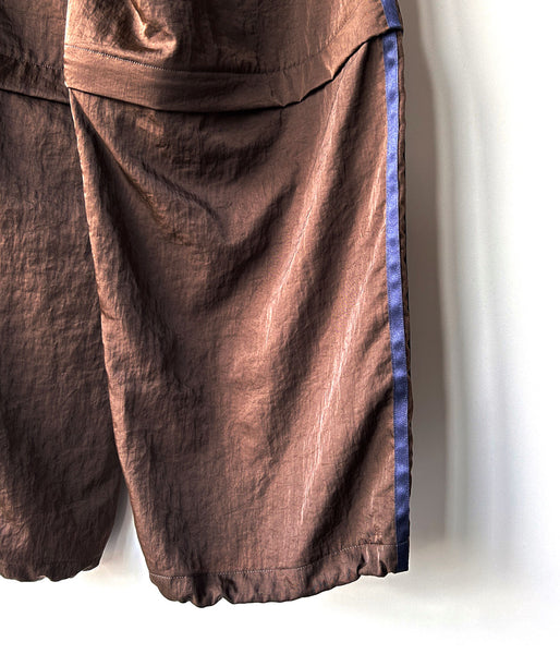 PHEENY/NYLON VAZZERO CONVERTIBLE WIDE PANTS(BROWN)