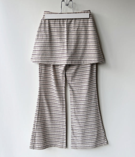 PHEENY/MULTI-BORDER LAYERED PANTS(IVORY)