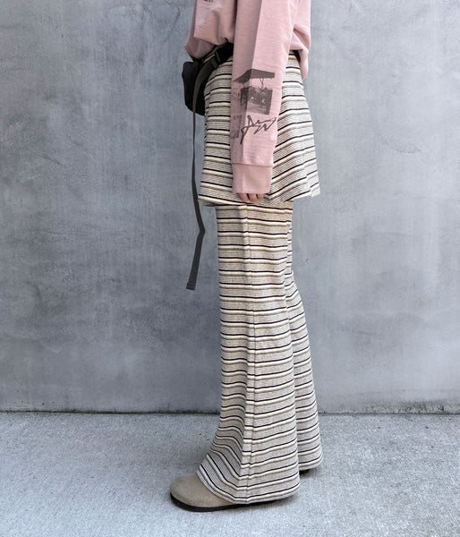 PHEENY/MULTI-BORDER LAYERED PANTS(IVORY)