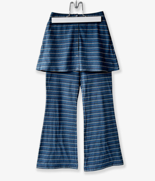 PHEENY/MULTI-BORDER LAYERED PANTS(BLUE)