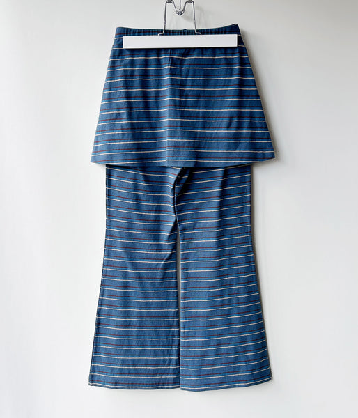 PHEENY/MULTI-BORDER LAYERED PANTS(BLUE)