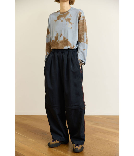 PHEENY/MERINO WOOL DYED L/S TEE(BLUE)