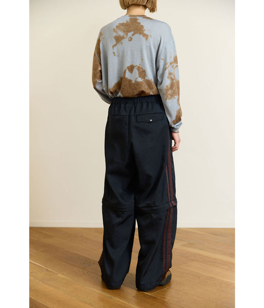 PHEENY/MERINO WOOL DYED L/S TEE(BLUE)