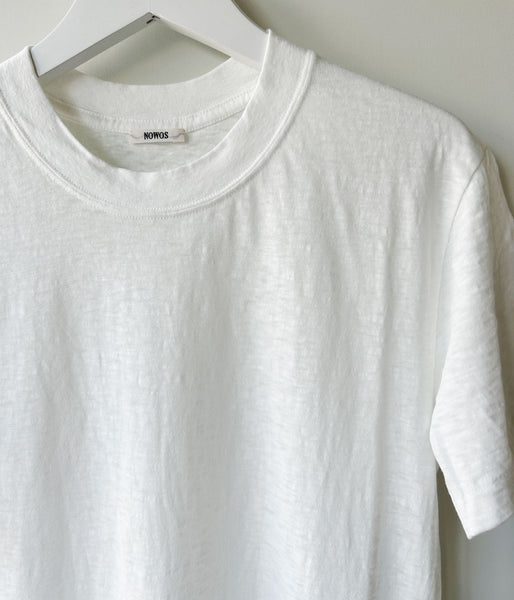 nowos/CREW NECK T-SHIRT(WHITE)