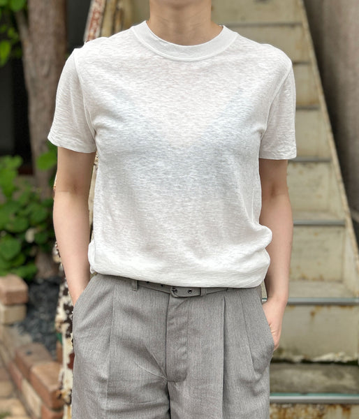 nowos/CREW NECK T-SHIRT(WHITE)
