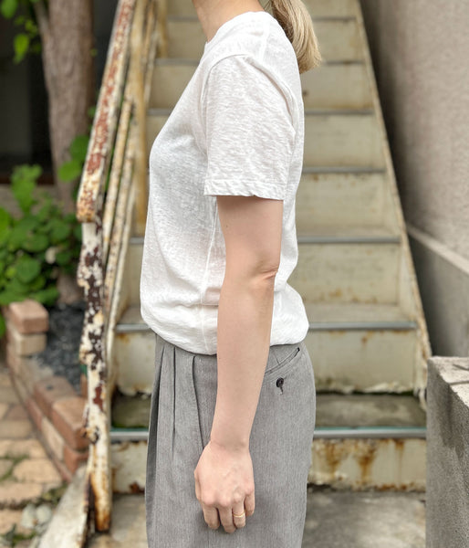 nowos/CREW NECK T-SHIRT(WHITE)