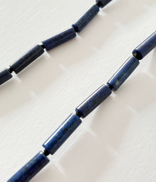 R.ALAGAN/SMALL TUBE LAPIS NECKLACE