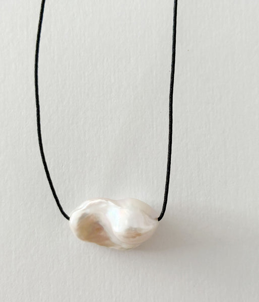 R.ALAGAN/DISTORTED PEARL CHOKER(PEARL)