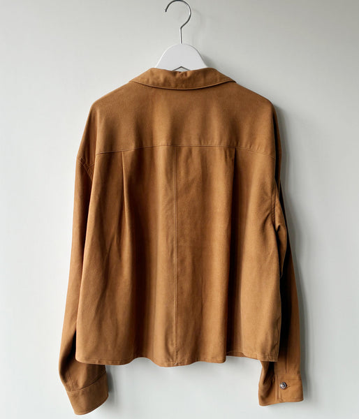 nowos/SUEDE SHIRT(BEIGE)