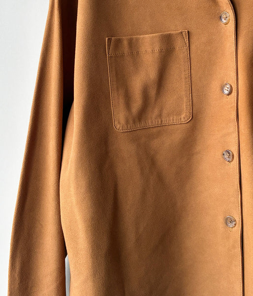 nowos/SUEDE SHIRT(BEIGE)