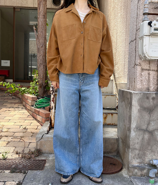 nowos/SUEDE SHIRT(BEIGE)