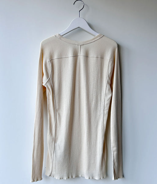 nowos/LONG SLEEVE TOP(IVORY)