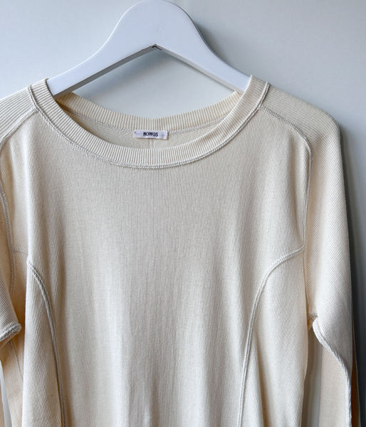 nowos/LONG SLEEVE TOP(IVORY)
