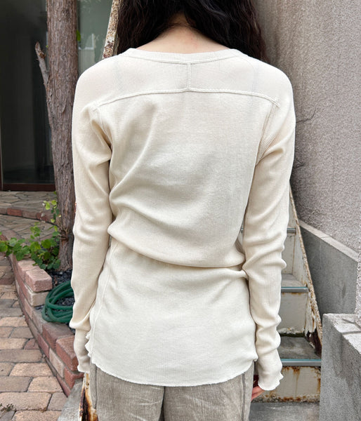 nowos/LONG SLEEVE TOP(IVORY)