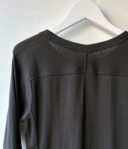 nowos/LONG SLEEVE TOP(BLACK)