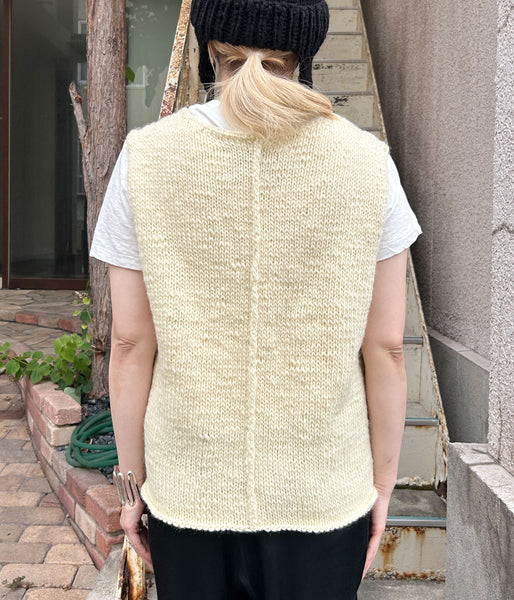 nowos/KNIT VEST(IVORY)