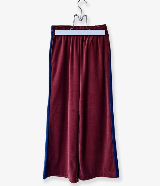 PHEENY/COTTON VELOUR SIDE STRIPDE PANTS(TERRACOTTA)