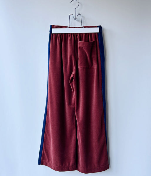 PHEENY/COTTON VELOUR SIDE STRIPDE PANTS(TERRACOTTA)
