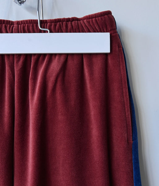 PHEENY/COTTON VELOUR SIDE STRIPDE PANTS(TERRACOTTA)