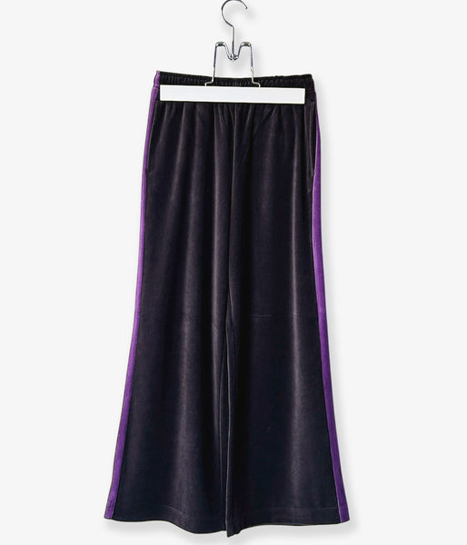 PHEENY/COTTON VELOUR SIDE STRIPDE PANTS(BROWN)