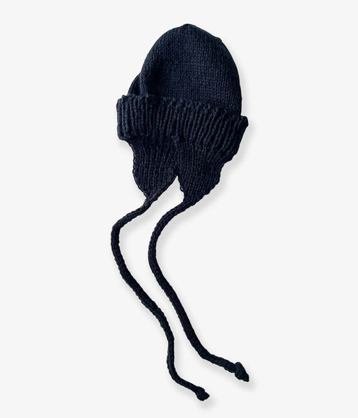 nowos/KNIT HAT(BLACK)