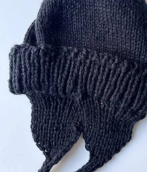 nowos/KNIT HAT(BLACK)