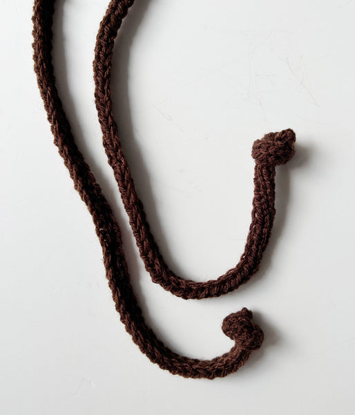nowos/KNIT HAT(BROWN)
