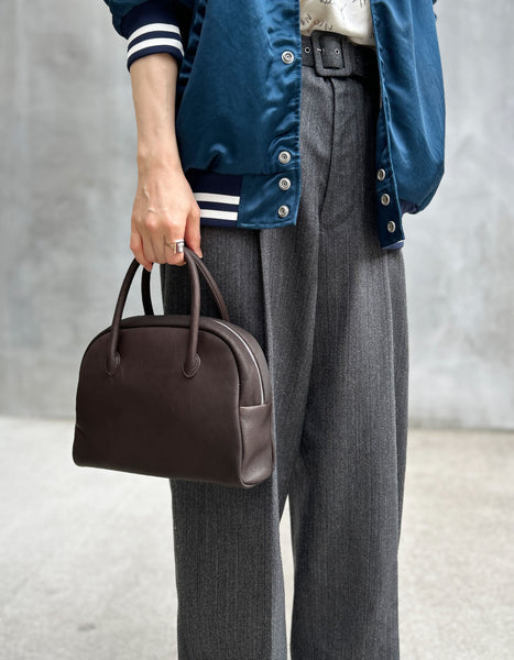 Aeta/DEER LEATHER BOSTON S(DARK BROWN)