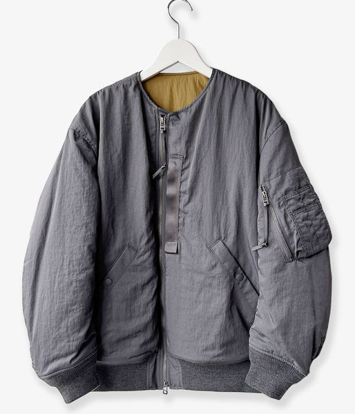 PHEENY/NYLON VAZZERO DUAL FACE FLIGHT JACKET(GRAY)
