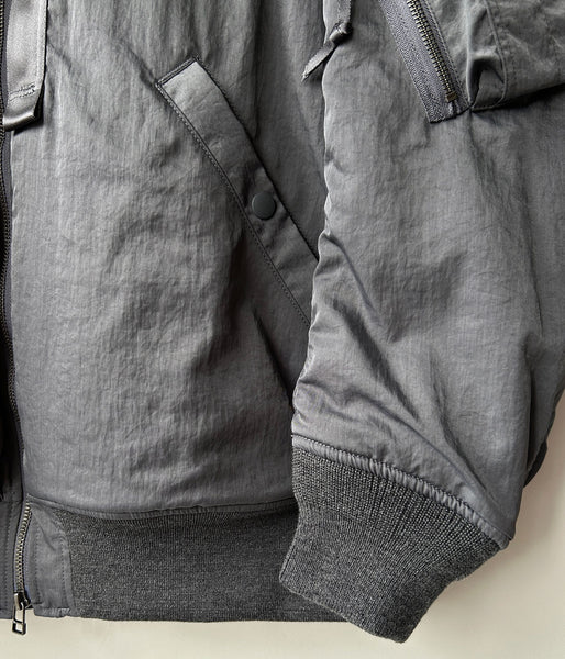 PHEENY/NYLON VAZZERO DUAL FACE FLIGHT JACKET(GRAY)