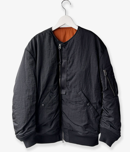 PHEENY/NYLON VAZZERO DUAL FACE FLIGHT JACKET(BLACK)