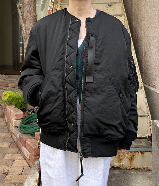 PHEENY/NYLON VAZZERO DUAL FACE FLIGHT JACKET(BLACK)