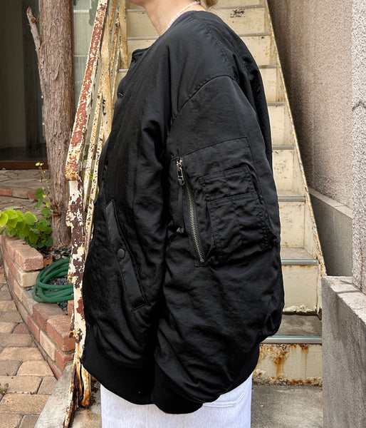 PHEENY/NYLON VAZZERO DUAL FACE FLIGHT JACKET(BLACK)