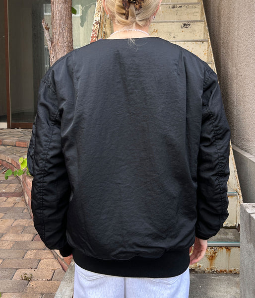 PHEENY/NYLON VAZZERO DUAL FACE FLIGHT JACKET(BLACK)