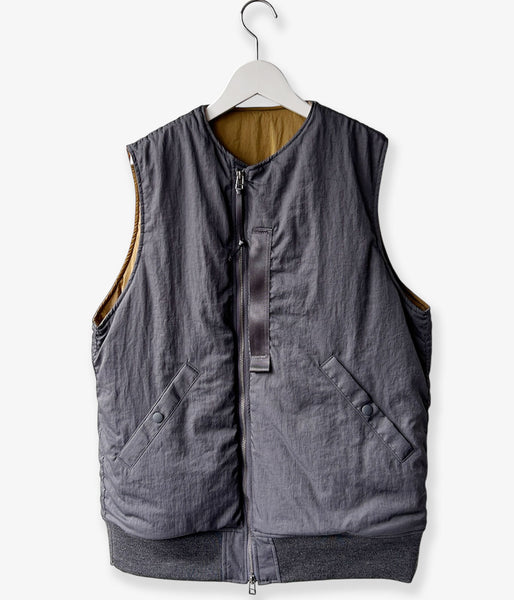 PHEENY/NYLON VAZZERO DUAL FACE FLIGHT VEST(GRAY)
