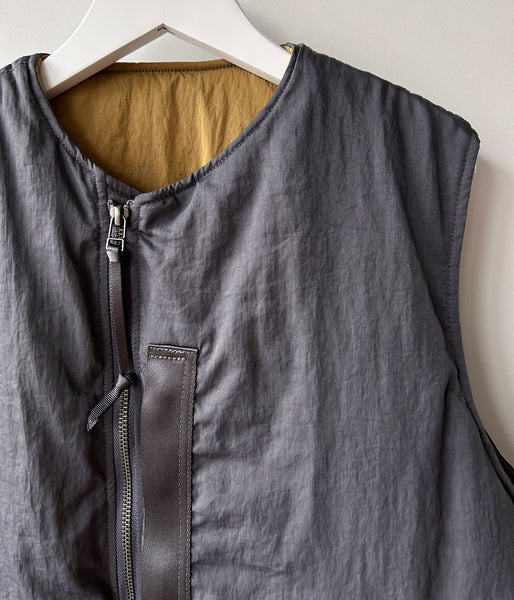 PHEENY/NYLON VAZZERO DUAL FACE FLIGHT VEST(GRAY)