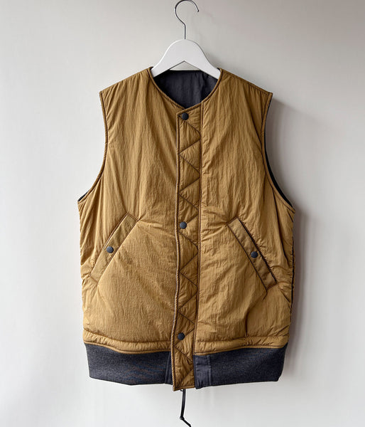 PHEENY/NYLON VAZZERO DUAL FACE FLIGHT VEST(GRAY)