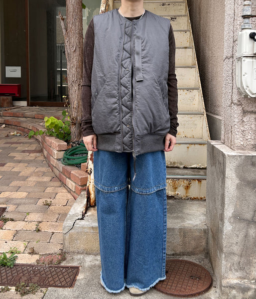 PHEENY/NYLON VAZZERO DUAL FACE FLIGHT VEST(GRAY)