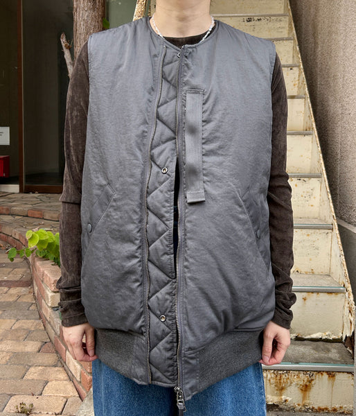PHEENY/NYLON VAZZERO DUAL FACE FLIGHT VEST(GRAY)