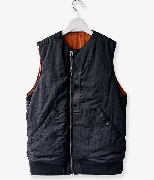 PHEENY/NYLON VAZZERO DUAL FACE FLIGHT VEST(BLACK)
