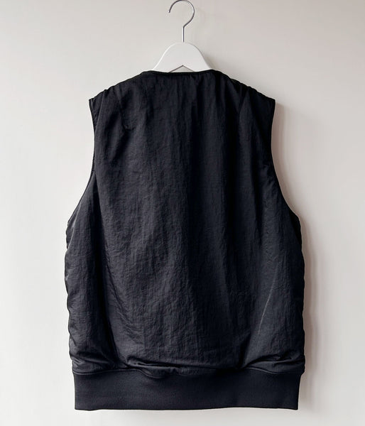 PHEENY/NYLON VAZZERO DUAL FACE FLIGHT VEST(BLACK)